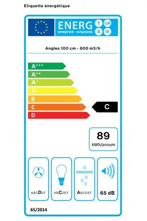 Hotte décorative murale Falmec ELIOS1540 - UBAYE ELECTROMENAGER