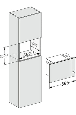 Micro-ondes mono-fonction Miele M 2230 SC - UBAYE ELECTROMENAGER
