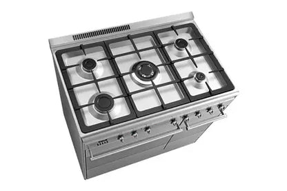 Piano de cuisson Smeg ESTHETIQUE CLASSICA 90cm MIXTE INOX - SCB92MX8 - UBAYE ELECTROMENAGER