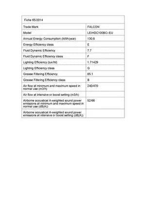 Hotte décorative murale Falcon INOX CHROME EVAC / CM LEIHDC100SS/C-EU - UBAYE ELECTROMENAGER