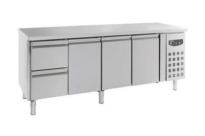 Réfrigérateur top CombiSteel Table Réfrigérée Positive avec Tiroirs à Gauche Série 700 1 à 3 Portes