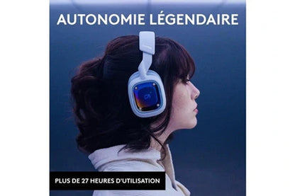 Casque PC LOGITECH G CASQUE GAMING SANS FIL - ASTRO - A30 - POUR PS, PC, MOBILE - BLANC