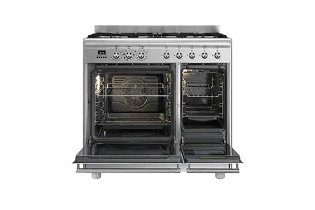 Piano de cuisson Smeg ESTHETIQUE CLASSICA 90cm MIXTE INOX - SCB92MX8 - UBAYE ELECTROMENAGER