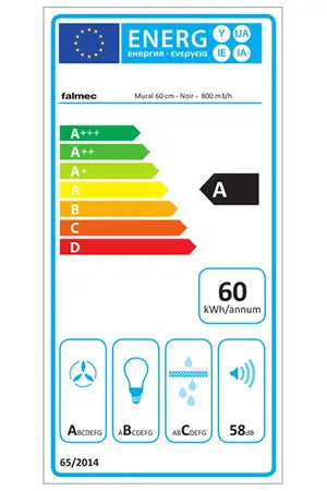 Hotte décorative murale Falmec TAB1220 - UBAYE ELECTROMENAGER