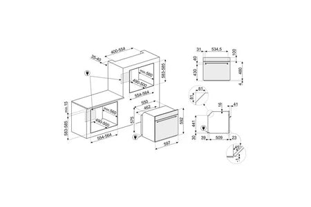 Four encastrable Smeg SFP6301TVX - UBAYE ELECTROMENAGER