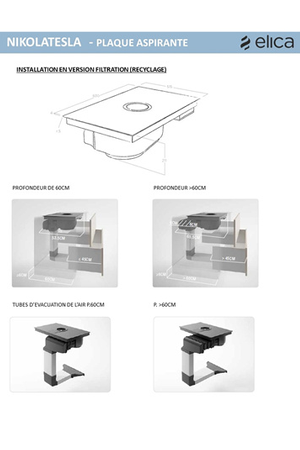 Plaque induction ELICA NIKOLATESLA PRIME BL/F/83 PRF0143159A
