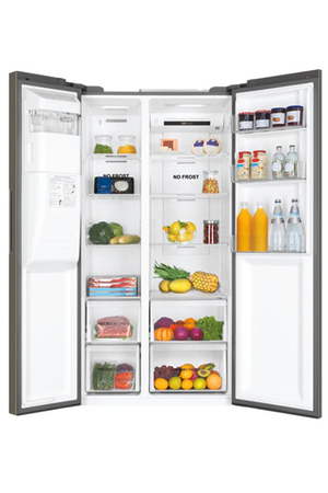 Refrigerateur americain HAIER HSR3918FIMP SILVER