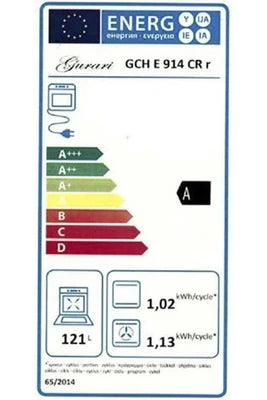 Cuisinière électrique Gurari Cuisinière à gaz - - GCH E 914 Cr - 90 cm - 8 fonctions - 5 brûleurs - UBAYE ELECTROMENAGER