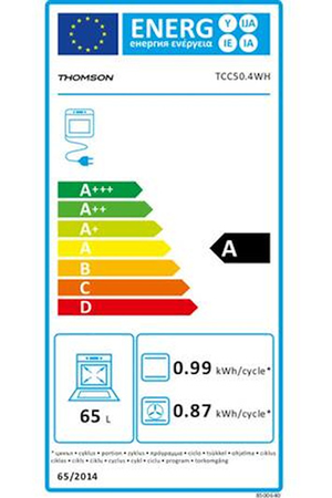 Cuisinière vitrocéramique THOMSON TCC51.4WH BLANC