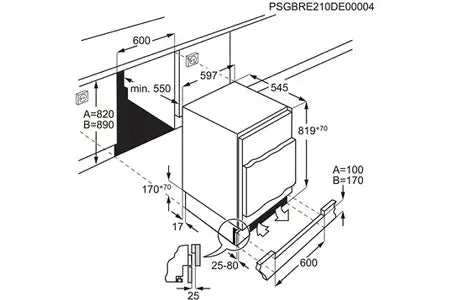 Congélateur top Aeg OAB6I82EF - Encastrable 82 cm - UBAYE ELECTROMENAGER