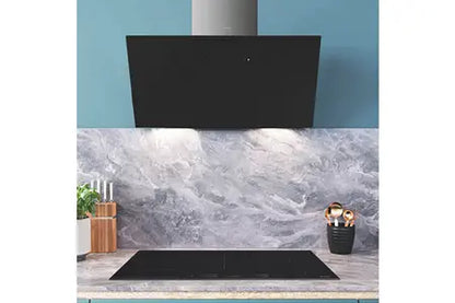 Hotte décorative murale Smeg KICV90BL2 - UBAYE ELECTROMENAGER