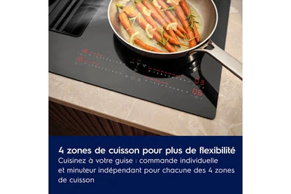 Plaque de cuisson avec hotte intégrée Electrolux KCC8344 - UBAYE ELECTROMENAGER
