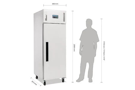 Congélateur coffre Polar Armoire réfrigérée positive Inox 600 L - UBAYE ELECTROMENAGER