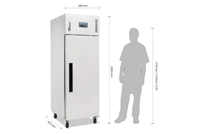 Congélateur coffre Polar Armoire réfrigérée positive Inox 600 L - UBAYE ELECTROMENAGER