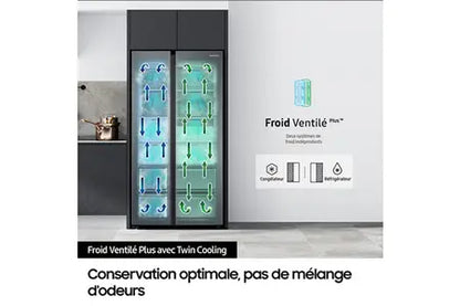 Réfrigérateur américain Samsung RH69DG895ESL