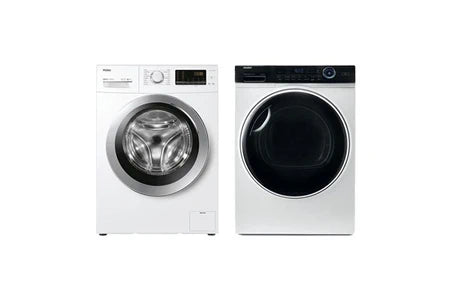 Lave-Linge Hublot Haier Pack Lave-Linge Frontal 10kg 1200 Trs/Min + Sèche-Linge 10kg Pompe A Chaleur
