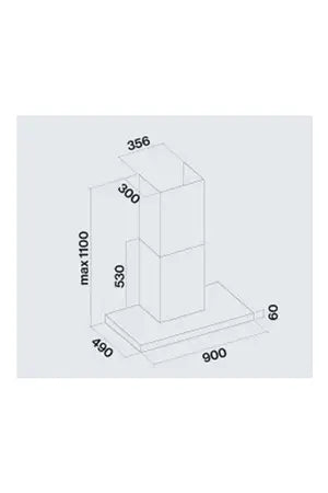 Hotte décorative murale Falmec PLANENRS1430 - UBAYE ELECTROMENAGER