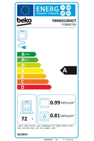Cuisinière mixte Beko fbm63130act - UBAYE ELECTROMENAGER
