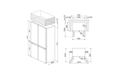 Réfrigérateur multi-portes Smeg FQI48KD