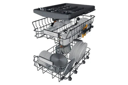 Lave-vaisselle pose libre Whirlpool Lave vaisselle pose libre WH6FB10BS7A0X 10 couverts 45 cm