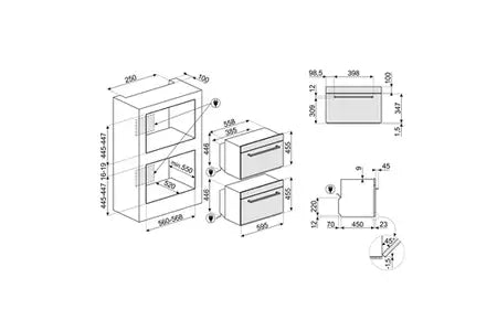 Micro-ondes combiné Smeg sf4400mcx1 - UBAYE ELECTROMENAGER