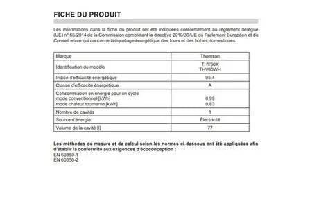 Cuisinière vitrocéramique Thomson THV60X - UBAYE ELECTROMENAGER