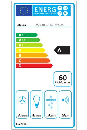 Hotte décorative murale Falmec QUASARV1621 - UBAYE ELECTROMENAGER