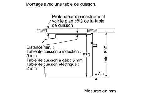 Four encastrable Siemens HB578HBS7F