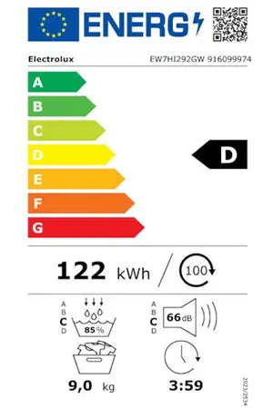 Sèche-linge pompe à chaleur Electrolux EW7HI292GW