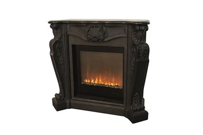 Cheminée électrique XARALYN XARALYN LOUIS TRIVERO70 CHEMINÉE ÉLECTRIQUE CLASSIQUE À POSER AU SOL AVEC INSERT LED 800W, NOIR