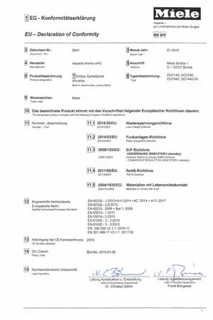 Four encastrable Miele DG7440 NR - UBAYE ELECTROMENAGER