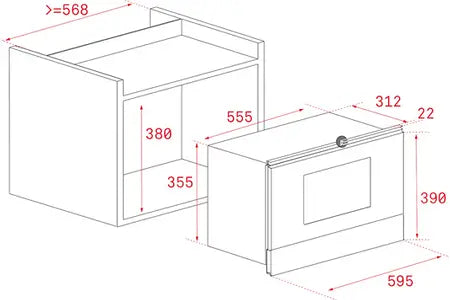 Micro-ondes + Gril Teka ML 822 BIS R - UBAYE ELECTROMENAGER