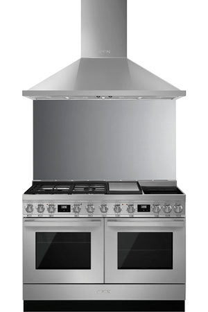Piano de cuisson SMEG PORTOFINO 120CM MIXTE INOX - CPF120IGMPX