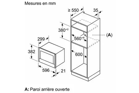 Micro-ondes mono-fonction Neff NL4WR21N1 Ouverture Gauche - UBAYE ELECTROMENAGER