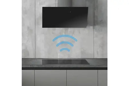 Hotte décorative murale Smeg KICV90BL2 - UBAYE ELECTROMENAGER