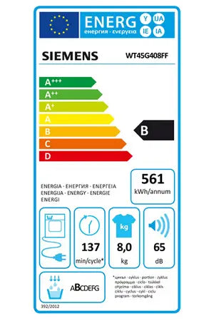 Sèche-linge à condensation Siemens WT45G408FF