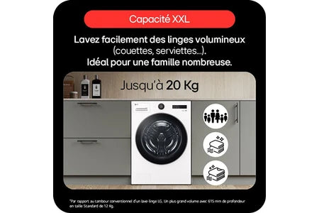 Lave-linge hublot Lg F20F12WST