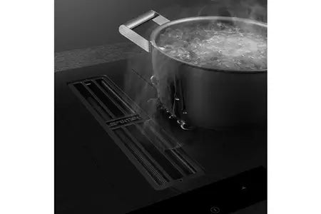 Plaque de cuisson avec hotte intégrée Smeg HOBD382MB2 - UBAYE ELECTROMENAGER