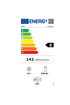 Réfrigérateur bar Smeg FAB10RBL5 vintage retro annees 50