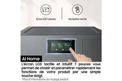 Lave-linge séchant Samsung Bespoke AI Laundry Combo WD18DB8995BZ