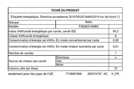 Cuisinière induction Beko FSE68314MBC - UBAYE ELECTROMENAGER