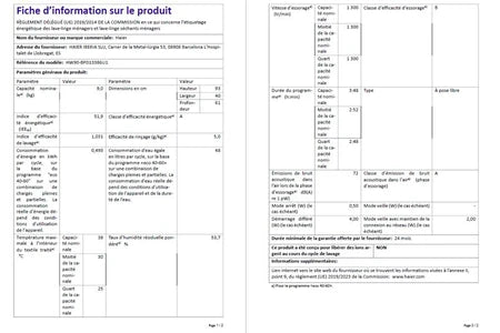 Lave-linge top Haier HW90-BPD13386U-S Autodose