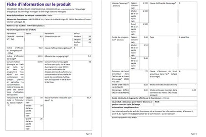 Lave-linge top Haier HW90-BPD13386U-S Autodose