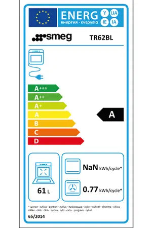Cuisinière mixte Smeg TR62BL - UBAYE ELECTROMENAGER
