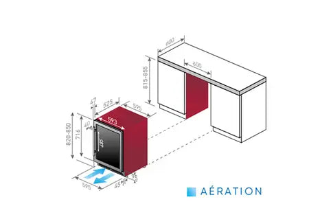 Cave de service Le Chai LMN480 - UBAYE ELECTROMENAGER