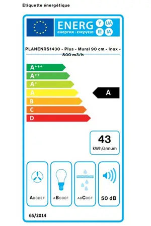 Hotte décorative murale Falmec PLANENRS1430 - UBAYE ELECTROMENAGER