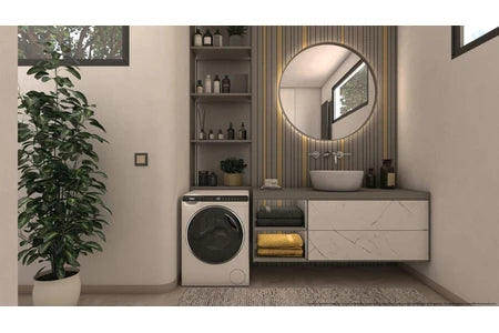 Lave-linge hublot Haier HW50-BP12307U1-S