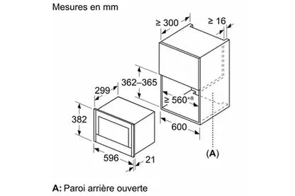 Micro-ondes mono-fonction Neff NL4WR21N1 Ouverture Gauche - UBAYE ELECTROMENAGER