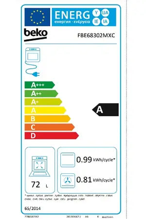 Cuisinière induction Beko FSE68302MXC Inox - UBAYE ELECTROMENAGER