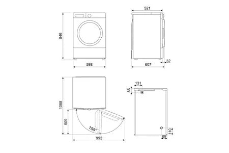 Sèche-linge à condensation Smeg DNP82SEIN
